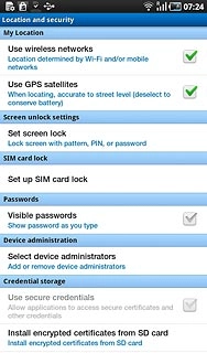 Press Set up SIM card lock.