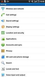 Press Call settings.