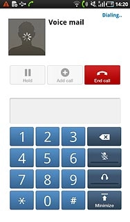 Press End call to end the call.