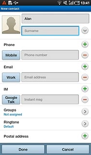 Press Surname and key in the required last name.