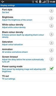 Press Screen timeout.