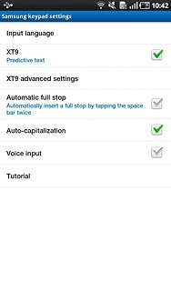 When the box next to the menu item is ticked (V), the function is turned on.