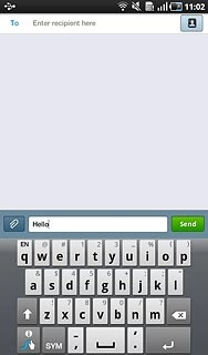 To key in numbers or symbols:Press SYM.