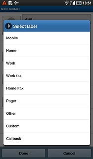Press the required number type.