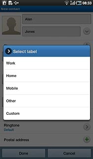 Press the required email type.