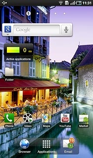 To remove a display shortcut:Press and hold the required shortcut.