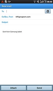 Press To.Key in the first letters of the required contact.Matching contacts are displayed.