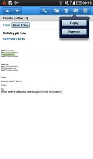 Press Forward.Key in the first letters of the required contact.Matching contacts are displayed.
