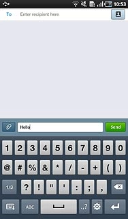 Press the required numbers or the required symbols.
