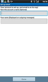 Press the field below Give this account a name (Optional) and key in a name for your email account (such as Private or Work).