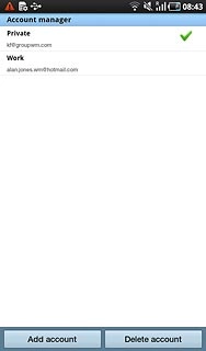 Press the required email account.