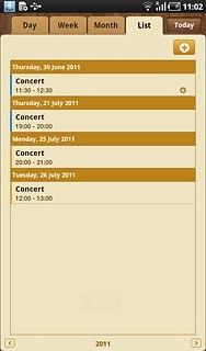Press the required appointment to view the appointment details.