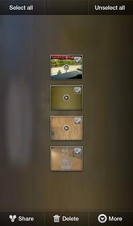 Press the required file to tick it.