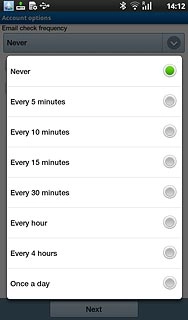 Press the required period.