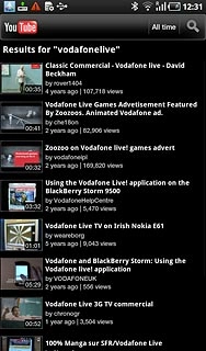 Press the required video clip.