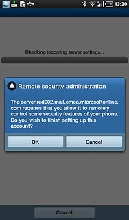 Press OK to confirm.