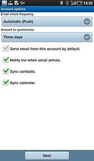 Press the drop down list below Amount to synchronize.
