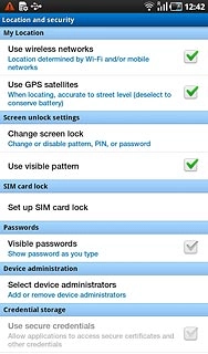 Press Change screen lock.