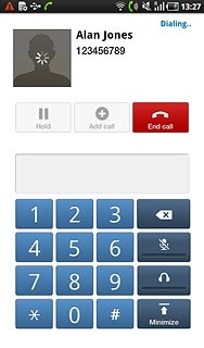 Press End call to end the call.