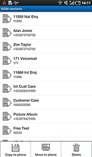 Press Copy to phone.