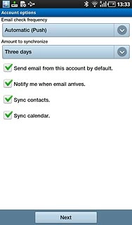 Press Sync contacts to turn the function on or off.