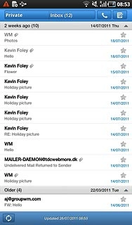 Press the update icon.