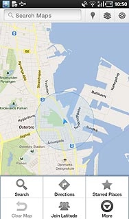 Press Search.Key in the required destination.Results matching what you key in are displayed.