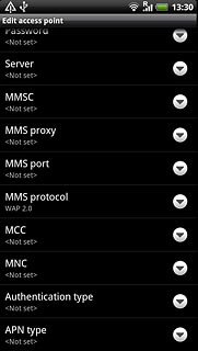 Press MMS proxy.