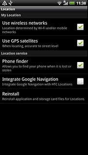 Press Use GPS satellites to turn the function on or off.