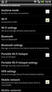 Press Wi-Fi settings.