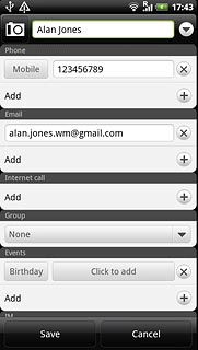 Press the camera icon next to the name.