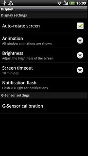Press Screen timeout.