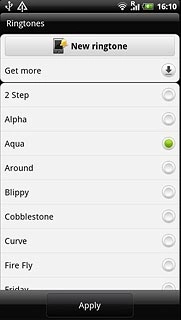 Press the different ring tones to listen to them.