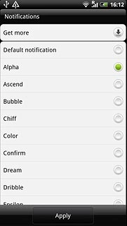 Press the different message tones to listen to them.