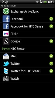Press the required social network or the required email account.
