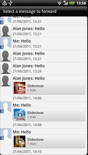 Press the required picture message.