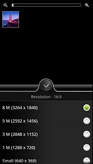 Press the required resolution.