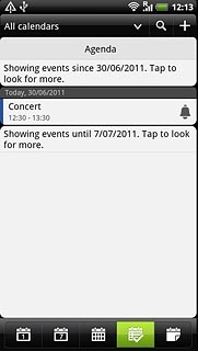 Press the required appointment to view the appointment details.