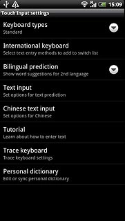 Press Keyboard types.