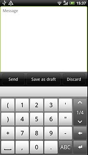Press arrow up or arrow down to see more symbols.