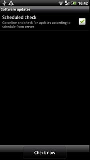 Press Check now.Follow the instructions on the display to update your phone's software.