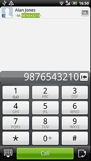 Key in the required number and press Call.
