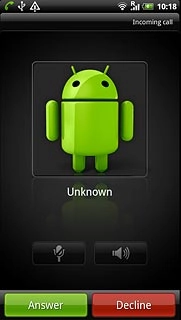 When you've an ongoing call, the new call is signalled by a sound.Press Answer.