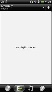 Press the playlist icon.
