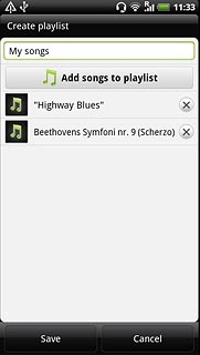 Press Save when you've ticked the required audio files.