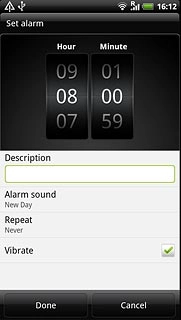 Press Vibrate to turn vibration on or off.