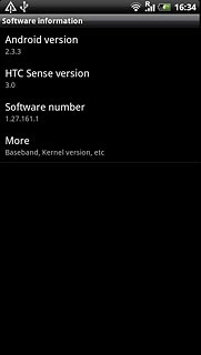 View your phone's software version below Android version.