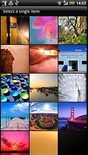 Press the required picture.If required, write text for the picture.