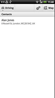 Press the required contact.