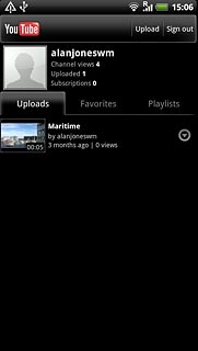 Press the required video clip.